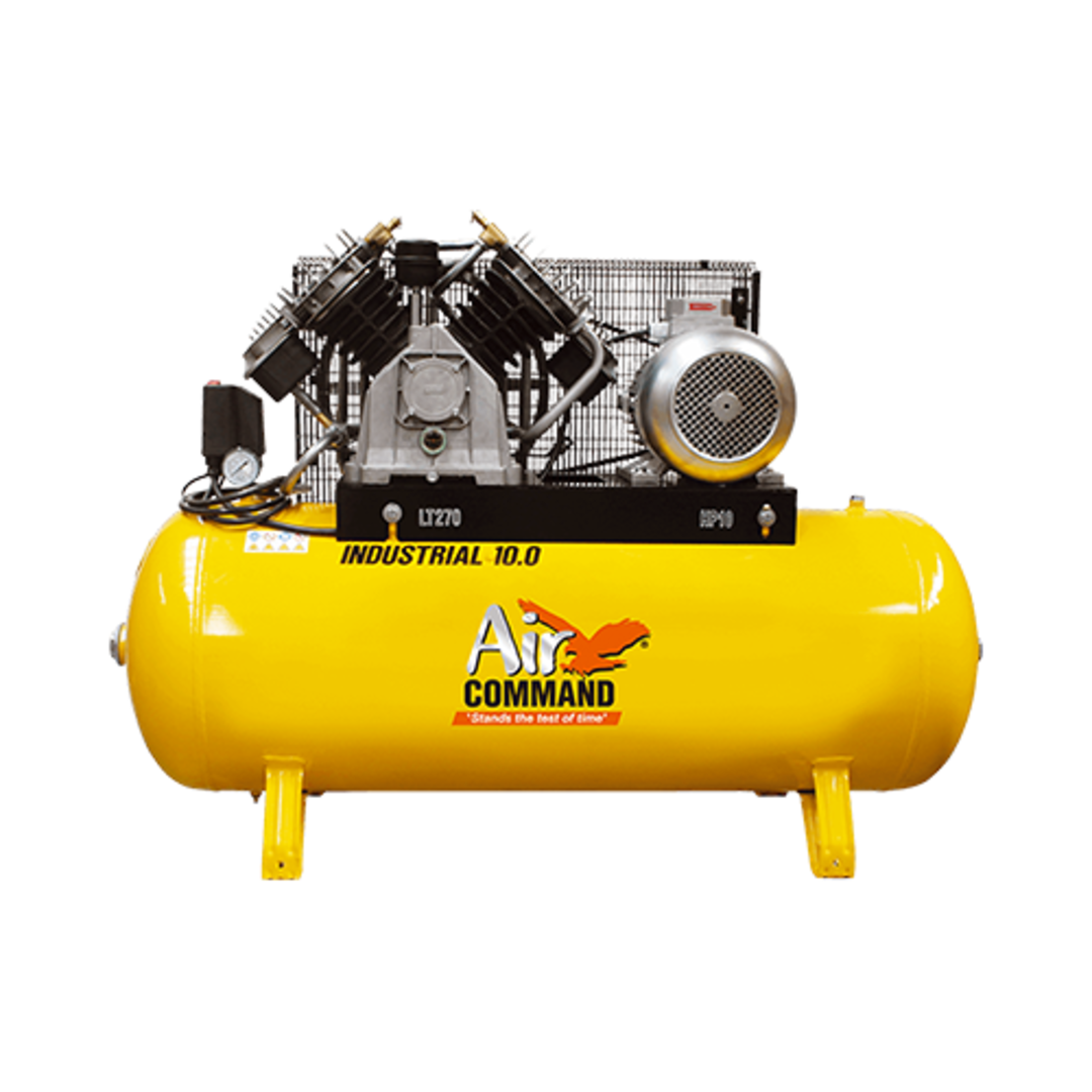 Industrial 10HP 3 phase Compressor with 270L tank image 0